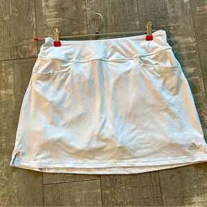 Women’s Adidas Pull-on Stretch Golf Skort White Medium